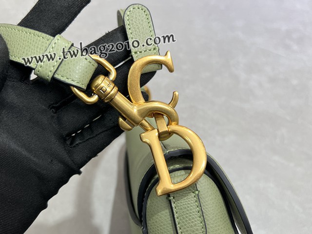 Dior专柜经典马鞍包迪奥高仿原单绿色小号马鞍包腋下肩背包 djfk1630